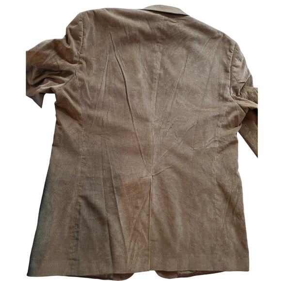 Stafford Classic Fit Tan Corduroy Sports Coat Blazer Jacket Two-Button Men's 46L - Picture 2 of 10